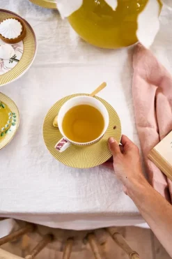 Tasse & Untertasse|Pip Studio La Majorelle Cappuccino Tasse & Untertasse Gelb
