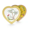 Porzellan Sets|Pip Studio La Majorelle Set/2 Herz Form Teller Gelb