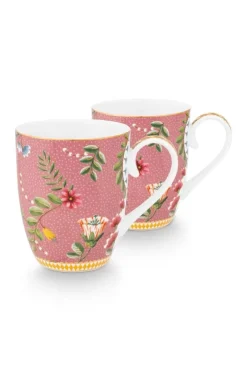 Porzellan Sets|Pip Studio La Majorelle Set/2 Tassen Gross Rosa