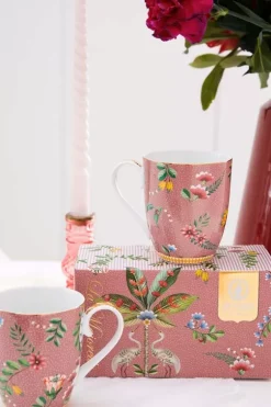 Porzellan Sets|Pip Studio La Majorelle Set/2 Tassen Gross Rosa