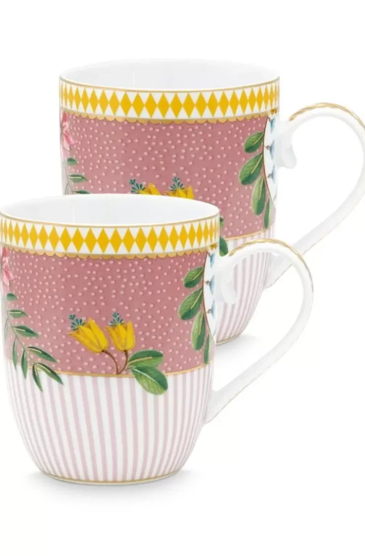 Kaffeetassen|Pip Studio La Majorelle Set/2 Tassen Klein Rosa