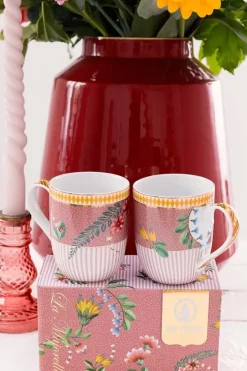 Kaffeetassen|Pip Studio La Majorelle Set/2 Tassen Klein Rosa