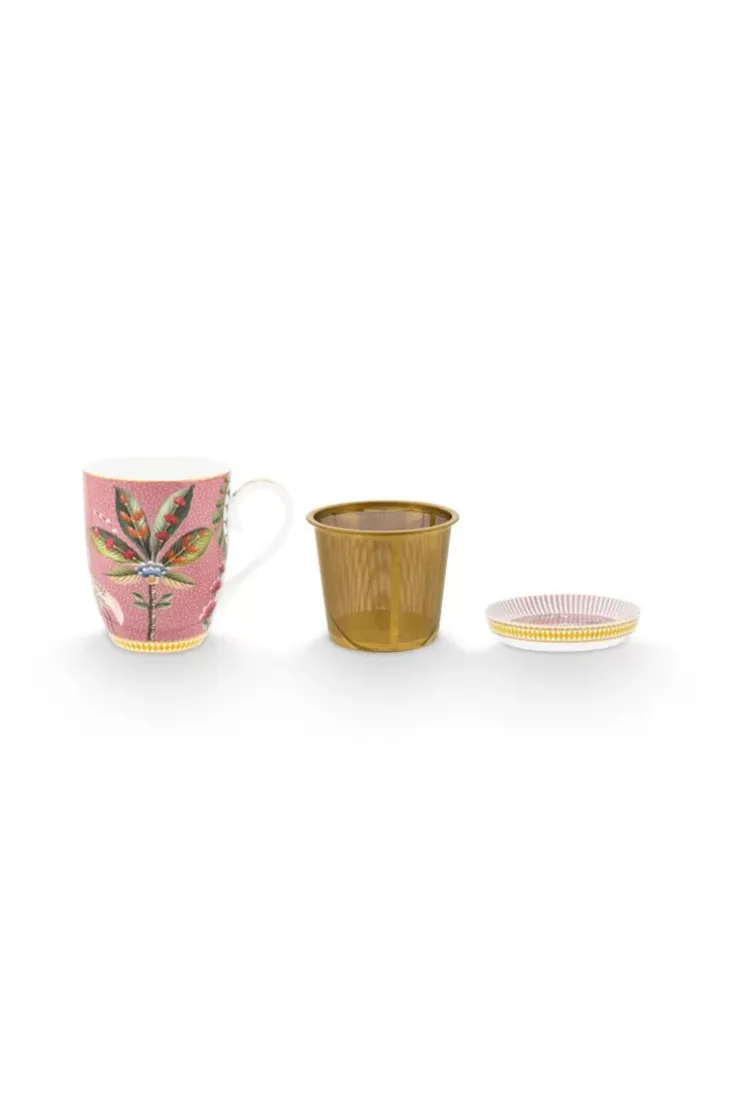 Tee-Ei Medaillon|Pip Studio La Majorelle Tee Fur Einen Rosa