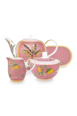 Teekannen|Pip Studio La Majorelle Tee Set/4 Rosa
