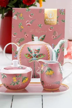 Teekannen|Pip Studio La Majorelle Tee Set/4 Rosa