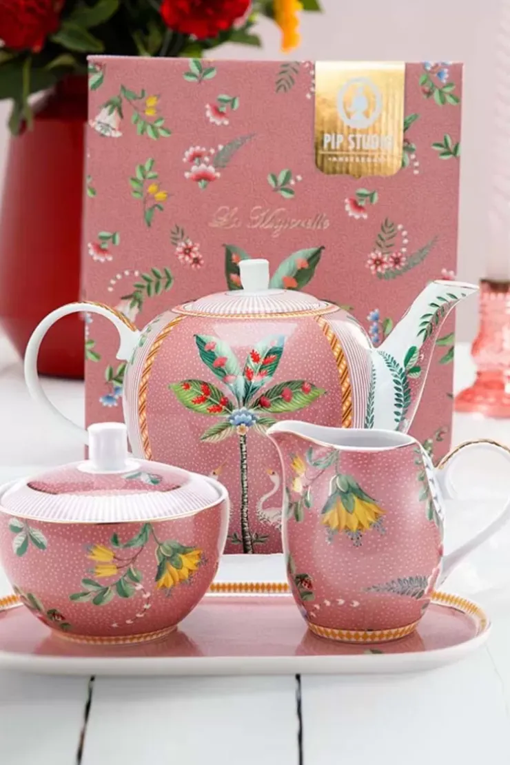Teekannen|Pip Studio La Majorelle Tee Set/4 Rosa