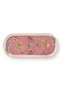 Tortenteller|Pip Studio La Majorelle Tortenteller Rechteckig Rosa