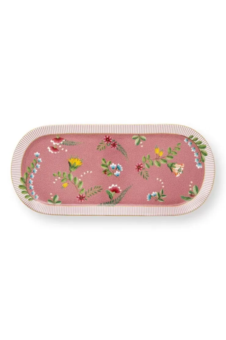 Tortenteller|Pip Studio La Majorelle Tortenteller Rechteckig Rosa
