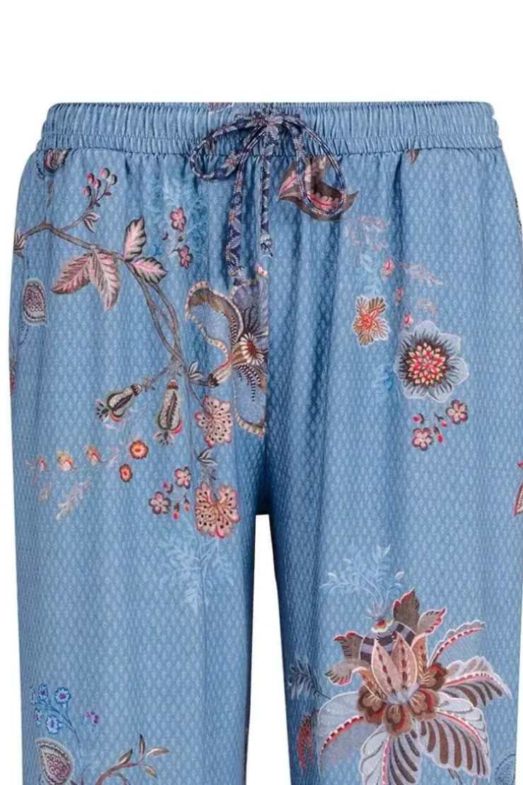 Strandmode|Pip Studio Lange Hose Cece Fiore Blau
