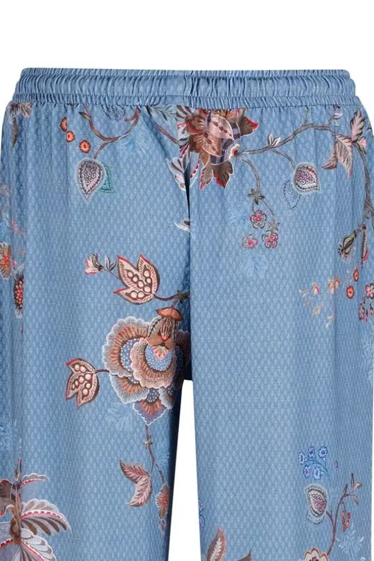 Strandmode|Pip Studio Lange Hose Cece Fiore Blau