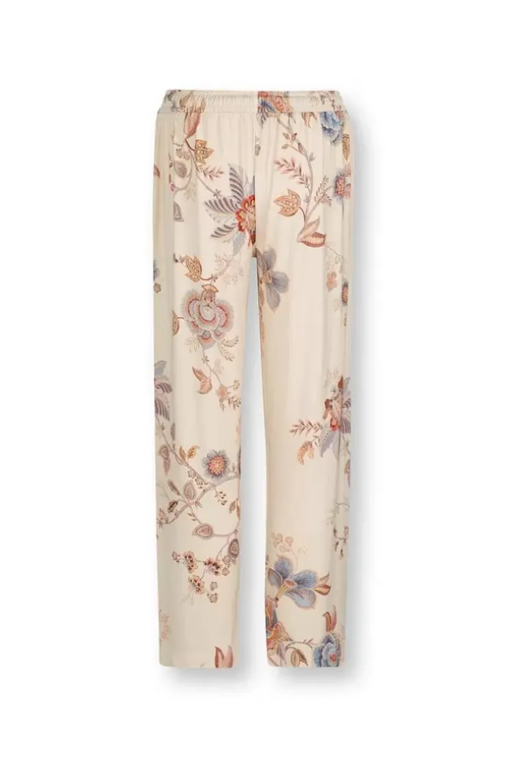 Hosen|Pip Studio Lange Hose Cece Fiore Weis