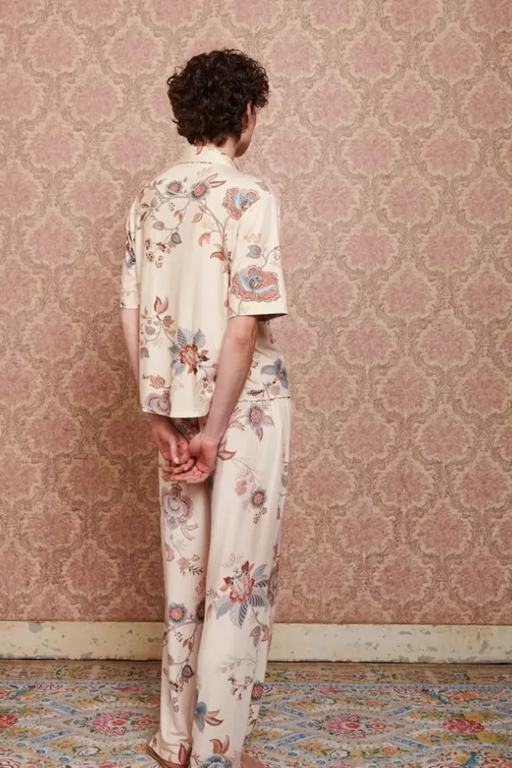 Hosen|Pip Studio Lange Hose Cece Fiore Weis