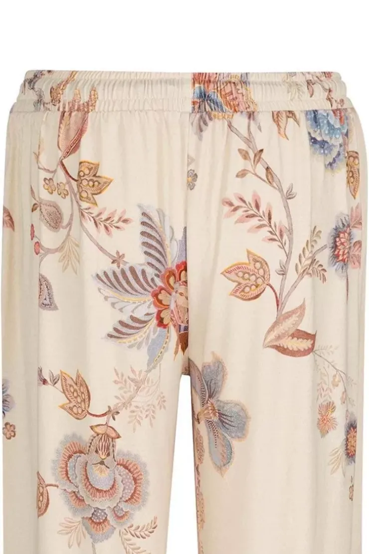 Hosen|Pip Studio Lange Hose Cece Fiore Weis