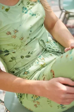 Hosen|Pip Studio Lange Hose Kawai Flower Hell Grun