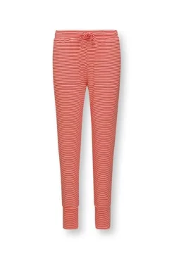 Hosen|Pip Studio Lange Hose Little Sumo Stripe Koralle Rot