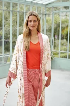 Hosen|Pip Studio Lange Hose Little Sumo Stripe Koralle Rot