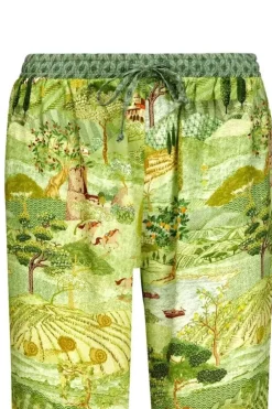 Strandmode|Pip Studio Lange Hose Toscana Grun