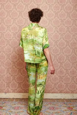 Strandmode|Pip Studio Lange Hose Toscana Grun