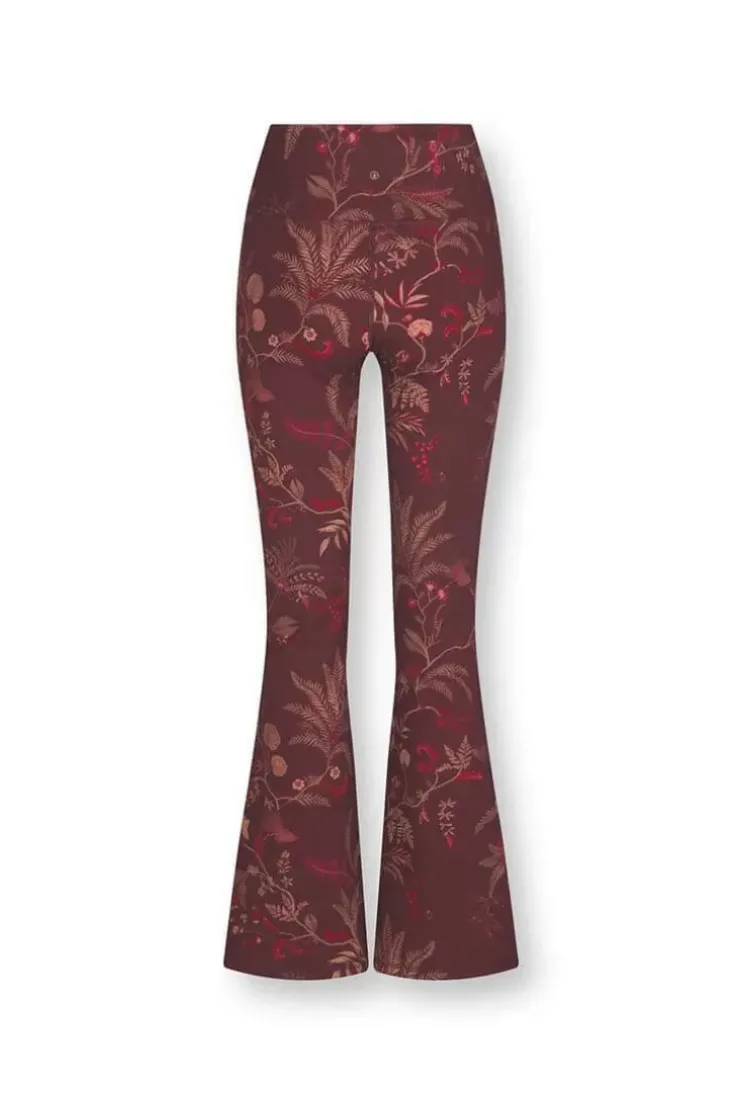 Sporthose|Pip Studio Lange Sport Schlaghose Isola Dunkel Rot