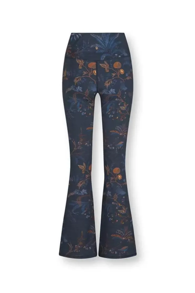 Leggings|Pip Studio Lange Sport Schlaghose Isola Dunkel Blau