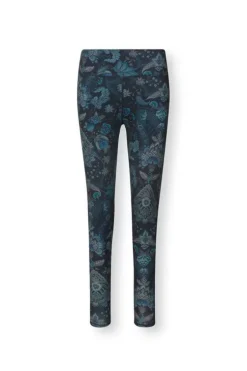 Leggings|Pip Studio Lange Sporthose Kyoto Festival Dunkel Blau