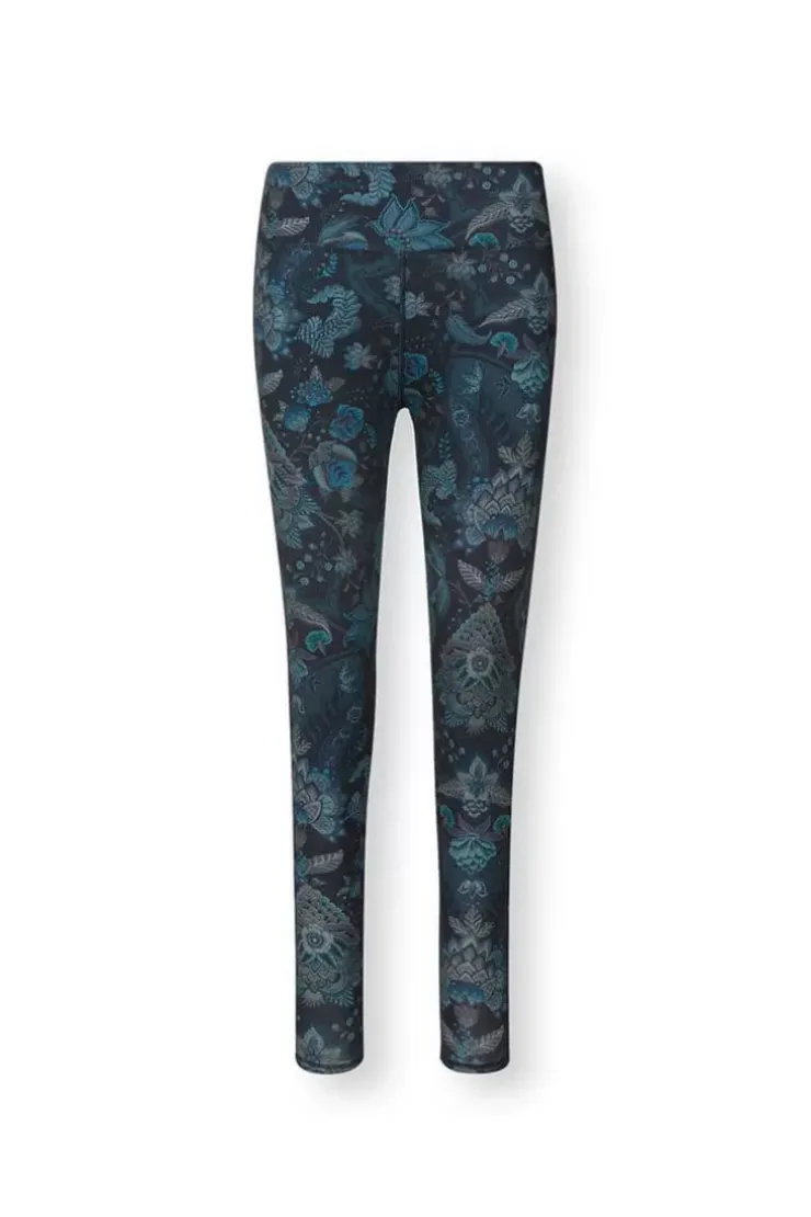 Leggings|Pip Studio Lange Sporthose Kyoto Festival Dunkel Blau
