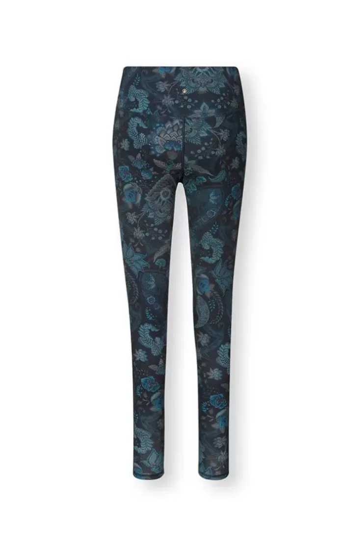 Leggings|Pip Studio Lange Sporthose Kyoto Festival Dunkel Blau