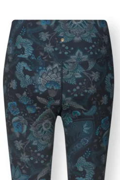 Leggings|Pip Studio Lange Sporthose Kyoto Festival Dunkel Blau