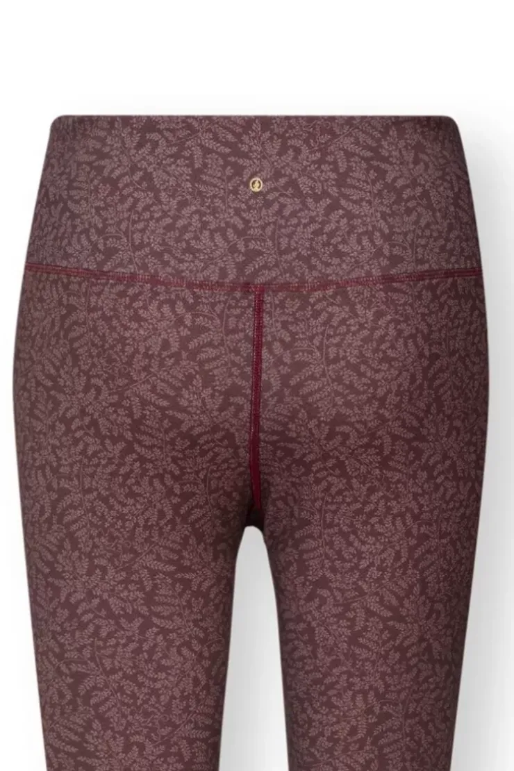 Sporthose|Pip Studio Lange Sporthose Leafy Dots Terra Rot