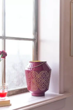 Sale Laterne|Pip Studio Laterne Emailliert Dunkel 29 Cm Rosa