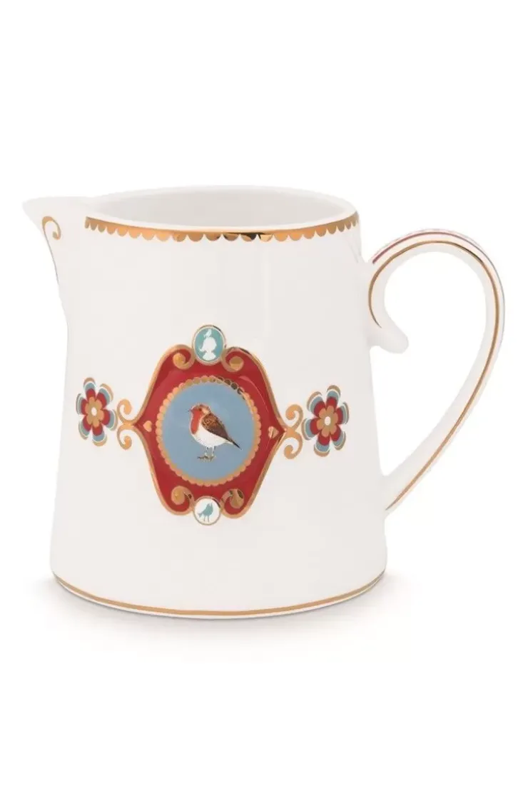 Milchkännchen|Pip Studio Love Birds Kanne Klein Weis