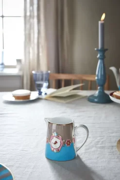Milchkännchen|Pip Studio Love Birds Kanne Klein Blau/Khaki Mehrfarbig