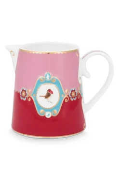 Milchkännchen|Pip Studio Love Birds Kanne Klein Rot/Rosa Mehrfarbig