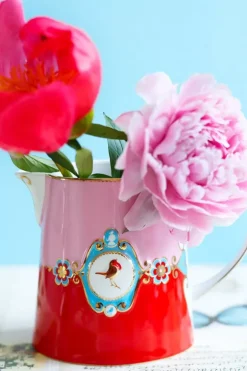 Milchkännchen|Pip Studio Love Birds Kanne Klein Rot/Rosa Mehrfarbig