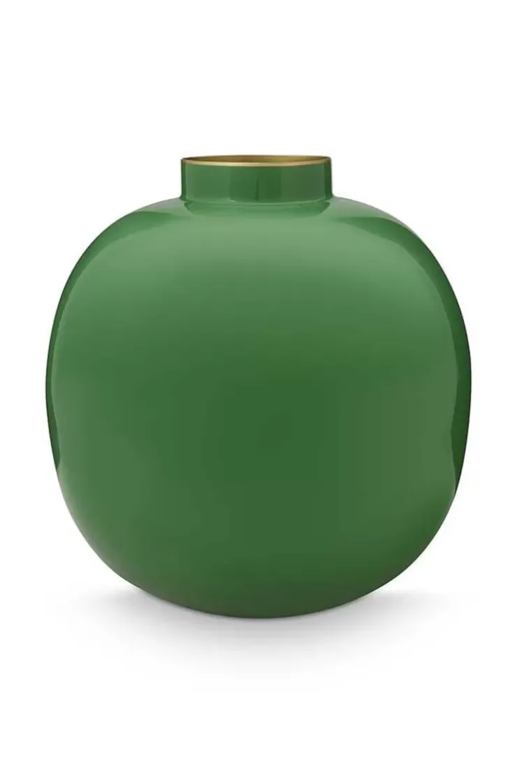 Grose Vasen|Pip Studio Metall Vase 23 Cm Grun
