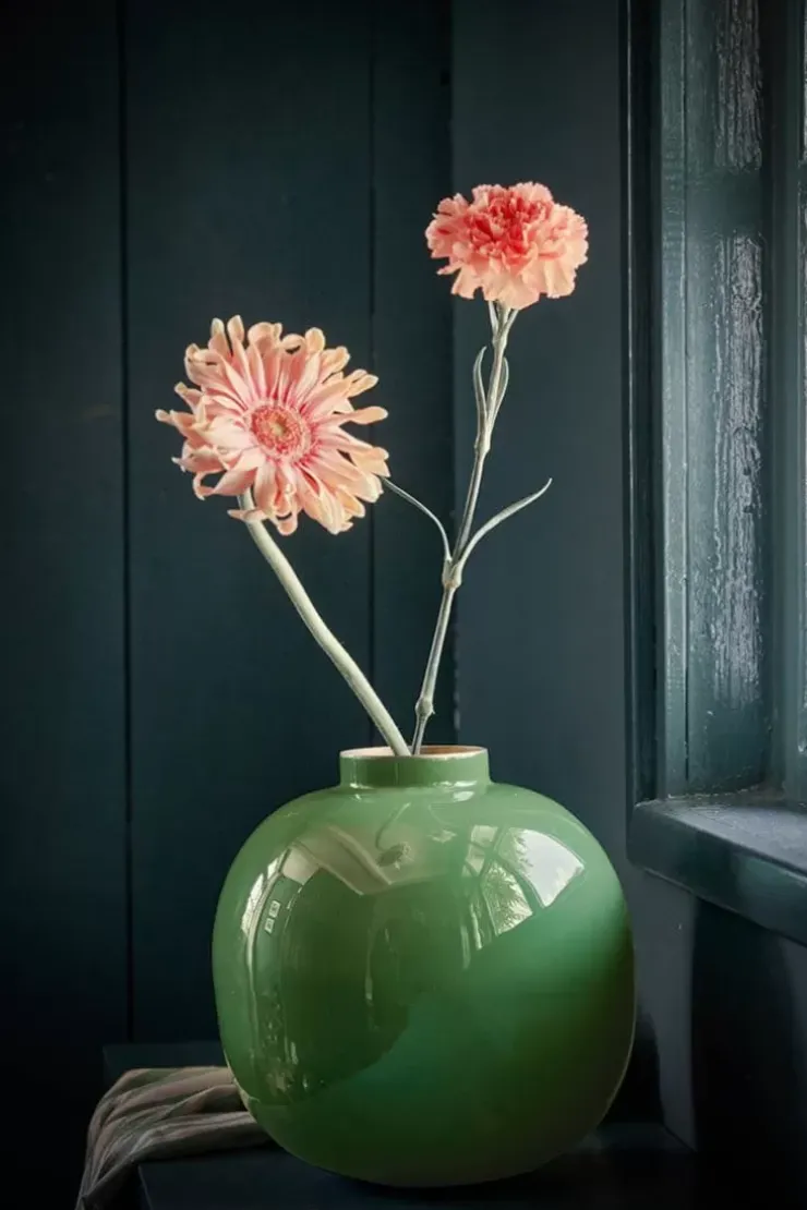 Grose Vasen|Pip Studio Metall Vase 23 Cm Grun