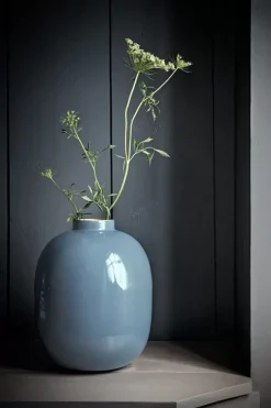 Grose Vasen|Pip Studio Metall Vase 32 Cm Blau