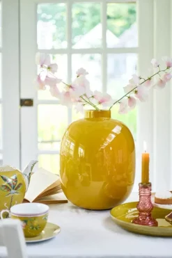 Grose Vasen|Pip Studio Metall Vase 32Cm Gelb