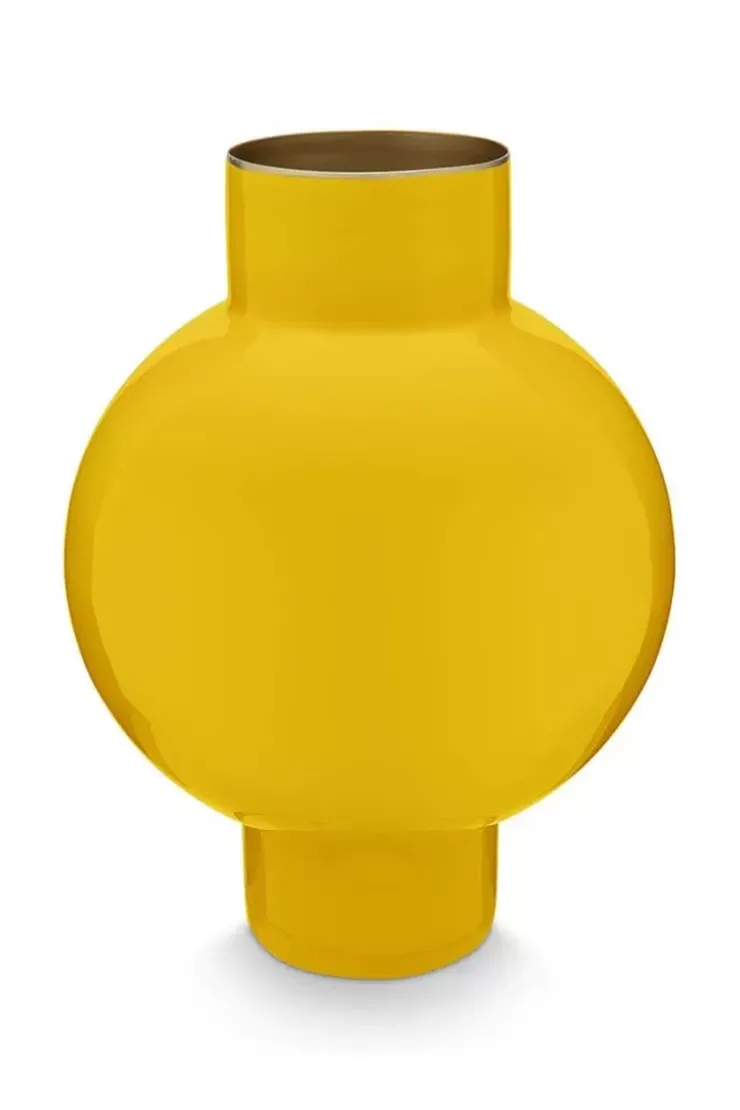 Grose Vasen|Pip Studio Metall Vase 24Cm Gelb
