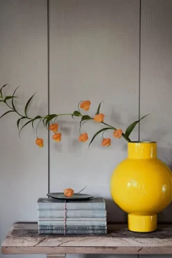 Grose Vasen|Pip Studio Metall Vase 24Cm Gelb
