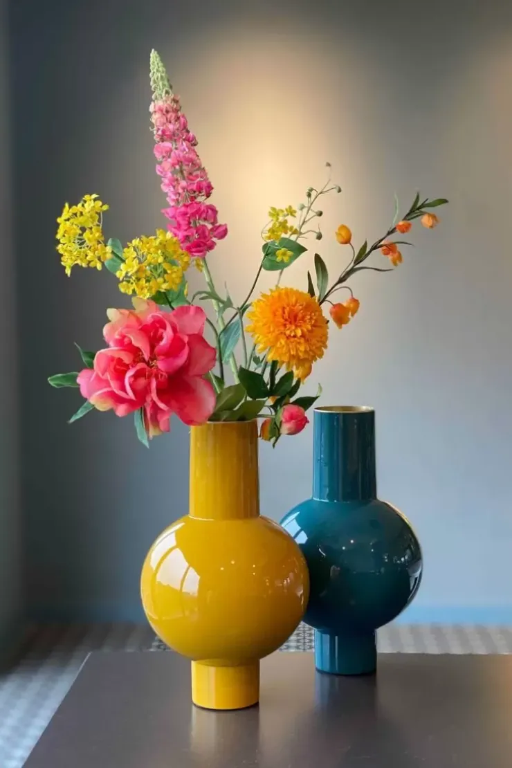 Grose Vasen|Pip Studio Metall Vase 40Cm Gelb