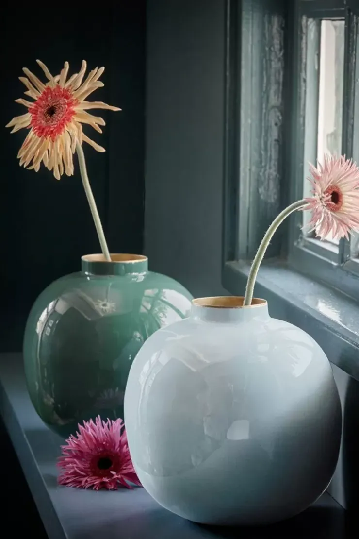 Grose Vasen|Pip Studio Metall Vase Dunkel 23 Cm Grun