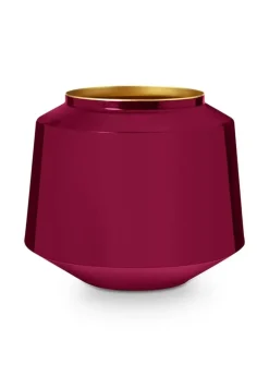 Grose Vasen|Pip Studio Metall Vase Dunkel 22 Cm Rosa