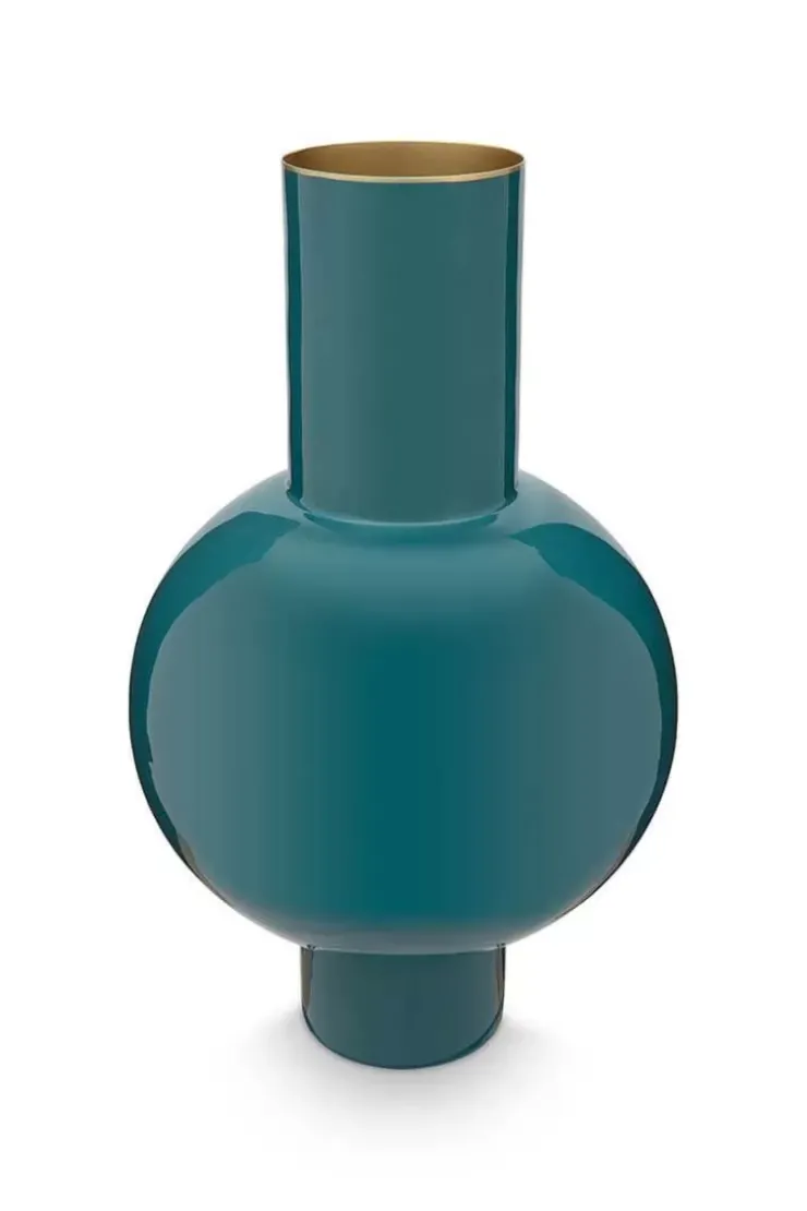 Grose Vasen|Pip Studio Metall Vase Dunkel 40 Cm Grun