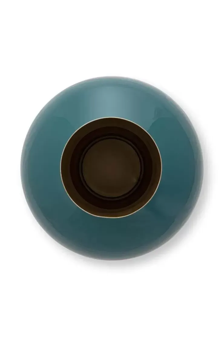 Grose Vasen|Pip Studio Metall Vase Dunkel 40 Cm Grun