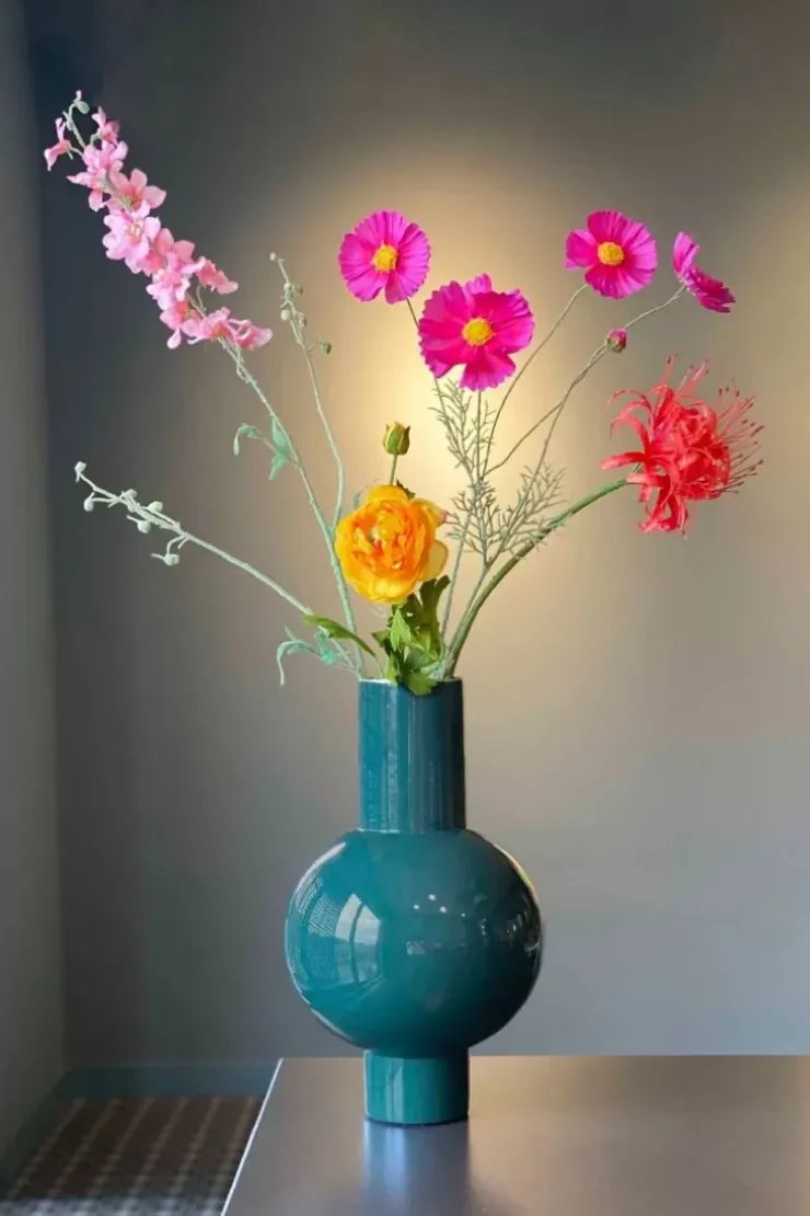 Grose Vasen|Pip Studio Metall Vase Dunkel 40 Cm Grun