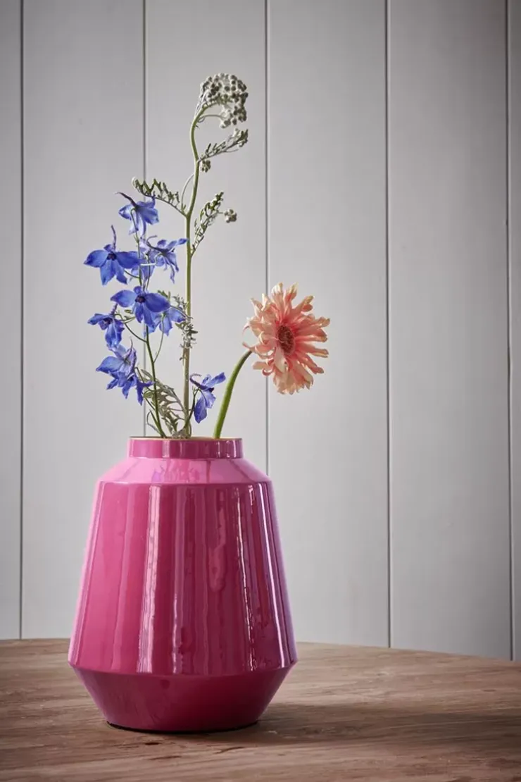 Grose Vasen|Pip Studio Metall Vase Rosa 29 Cm