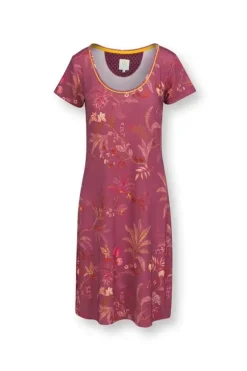 Nachthemden|Pip Studio Nachthemd Kurze Armeln Isola Rosa