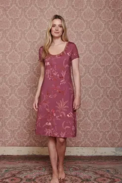 Nachthemden|Pip Studio Nachthemd Kurze Armeln Isola Rosa
