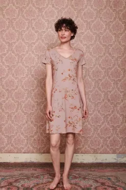 Nachthemden|Pip Studio Nachthemd Kurze Armeln Kawai Flower Hell Rosa
